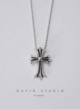 davidstudio925纯银做旧项链