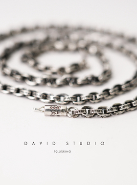 复古风哥特朋克全手工925纯银