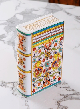 中古会所轻奢西洋提醒书花插工艺