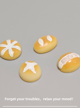 E加1 微景观创意仿真可爱面包小摆件车载桌面装饰工位解压小礼物