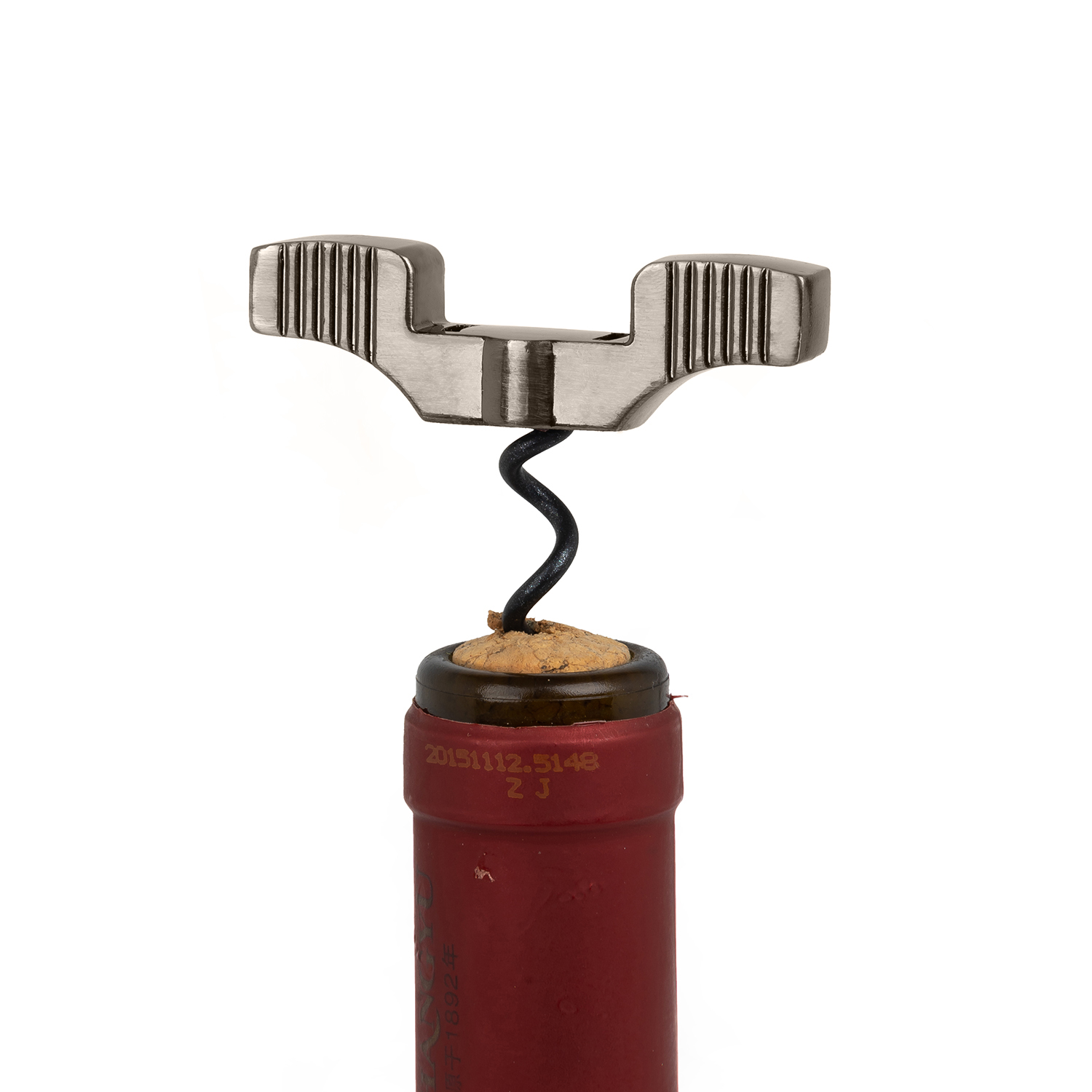 老酒开瓶器 两片式螺纹钻 开陈年葡萄酒专用软木塞开酒夹子钢针 - 图2