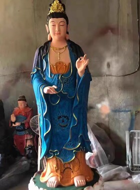 西方三圣树脂祝福中式