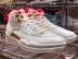 Air Jordan 12 FIBA ​​AJ12 World Cup White Red Giày bóng rổ phong cách Trung Quốc 130690-107 - Giày bóng rổ