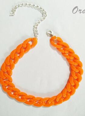 Women's Neck Chain Fashion Colorful Acrylic Thick Neckl