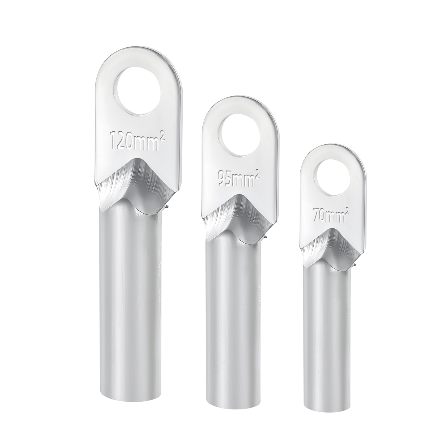 DL铝线鼻子接线端子16/25/50/70/95/120/185平方电缆线耳国标接头 - 图3