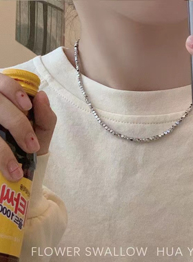 FLOWERWALL 译花漾爱心双层叠戴项链女ins冷淡风毛衣链小众个性潮