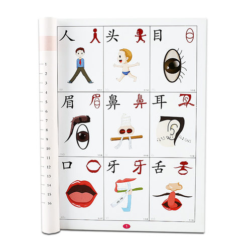 5. 折 直映认字黄卡动漫教学儿童看图识字卡片直映教育英文字母 - 图3