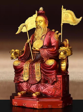 鸿钧摆件黄铜鸿钧老祖神像鸿钧道人铜像鸿钧祖师家居办公室装饰品