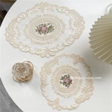 INS French Hollow Lace Desktop Ретро стрельба из фоновой ткани для еды подушка для девочки сердца для прикроватного шкафа подушка