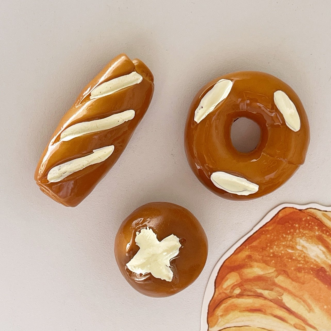 ins风法式碱水面包磁力贴迷你仿真欧包冰箱贴备忘装饰磁铁贴片,淘宝优惠券,粉丝福利购,淘宝优惠卷