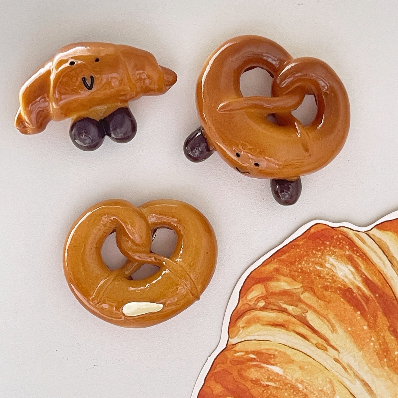 ins风法式碱水面包磁力贴迷你仿真欧包冰箱贴备忘装饰磁铁贴片,淘宝优惠券,粉丝福利购,淘宝优惠卷