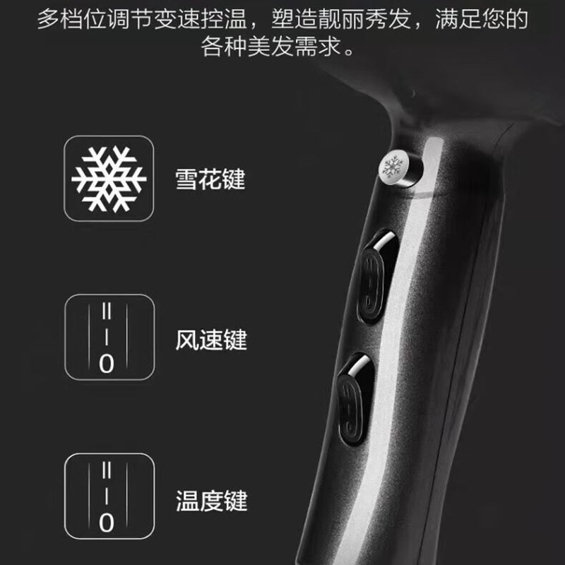 火之风F8电吹风机变频大功率发廊大风力速干风筒恒温护发 三插头,淘宝优惠券,粉丝福利购,淘宝优惠卷