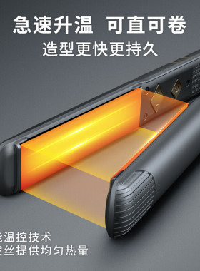 火之凤A4夹板发卷发两用不伤发