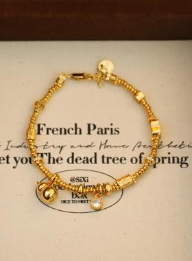 广州大佛寺法物流通沙金古法新中式小葫芦转运珠福禄算盘盘缠手链