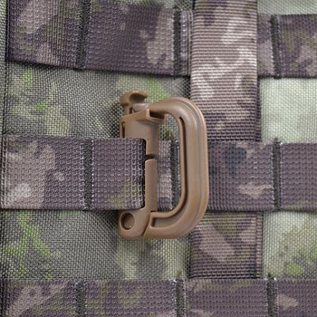 ກະເປົ໋າເປລາສຕິກ buckle hook auxiliary safety buckle press to open high-strength light buckle luminous tactical buckle