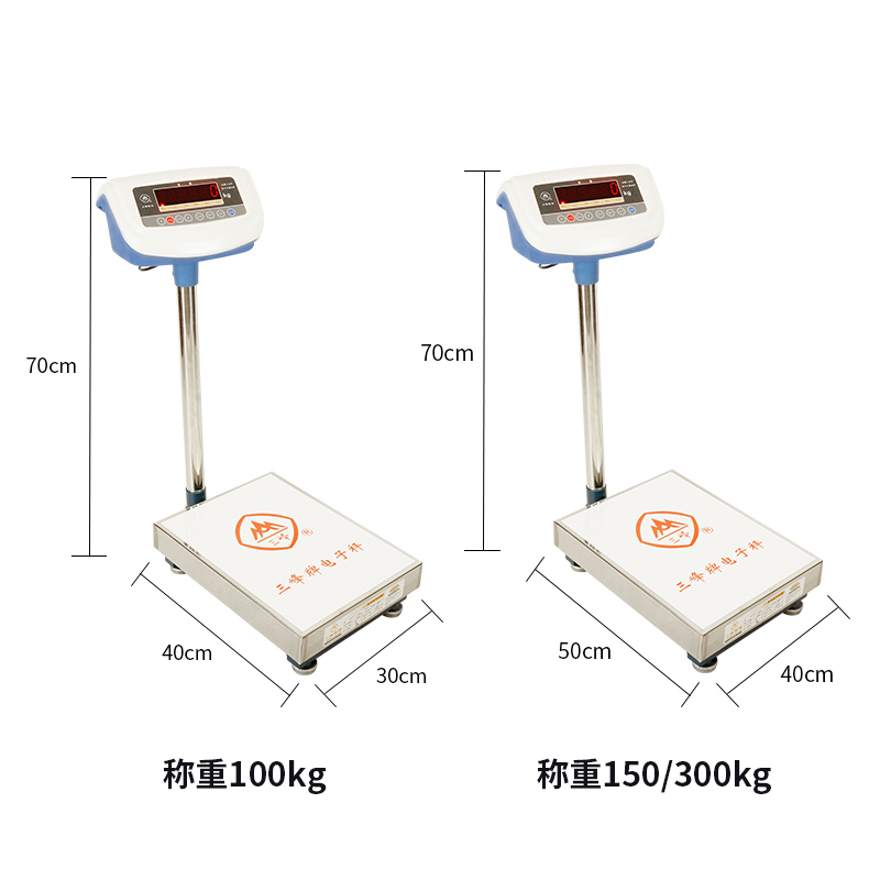 三峰牌电子秤TCS100公斤高精度计重秤台秤小磅称150kg电子称商用 - 图1