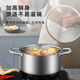 Mingjue stainless steel soup pot thickened gas induction cooker