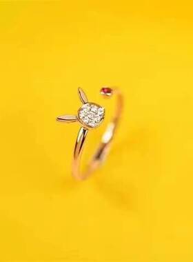 轻卡皮卡丘开口戒指不掉色不掉钻儿童戒指送朋友