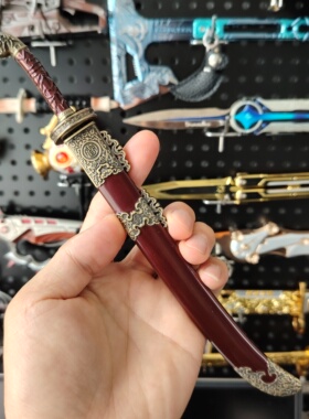 【包邮】大明锦衣卫绣春刀+帽子【金属】微型刀剑收藏