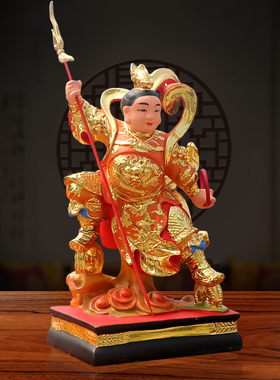 包邮12寸哪吒神像七彩善胜童子像