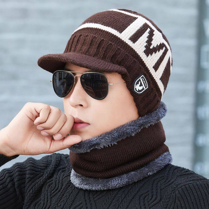 冬季帽子男套头帽秋冬潮流毛线帽男针织帽加绒加厚骑车保暖防寒帽,淘宝优惠券,粉丝福利购,淘宝优惠卷