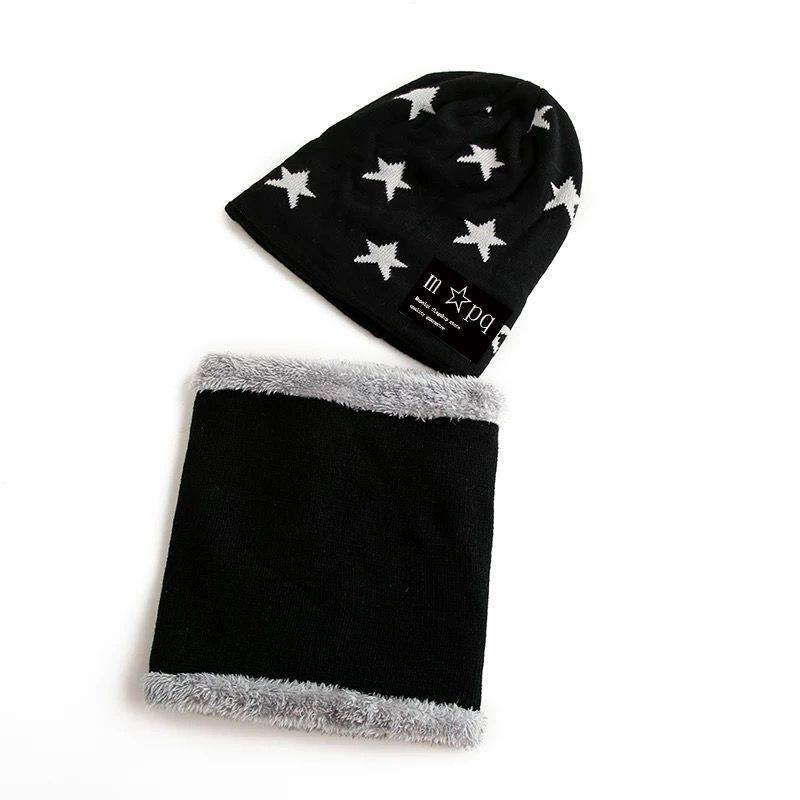 儿童帽子秋冬男童女童保暖护耳宝宝帽子围巾两件套装冬季毛线帽潮,淘宝优惠券,粉丝福利购,淘宝优惠卷
