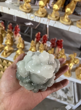 金蟾摆件玉石招财镇宅三足蟾蜍办公室客厅装饰品开业店铺乔迁礼品