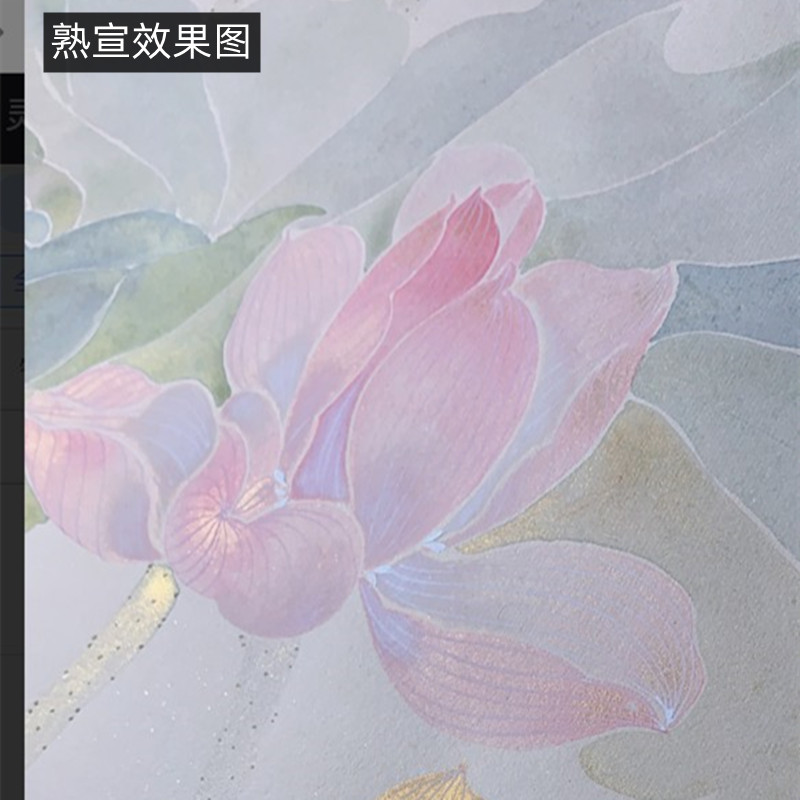 无边熟宣卡纸 38工笔画斗方纸麻纸仿古色没骨画花鸟宣纸专用国画-图1