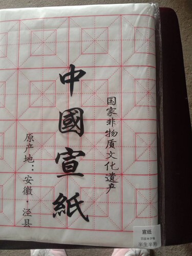 回宫格15格生纸书法练习纸书画纸大米字格半生熟加厚学生练毛笔纸 - 图2