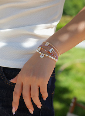 个性定制欧美串珠女ins简约贝壳