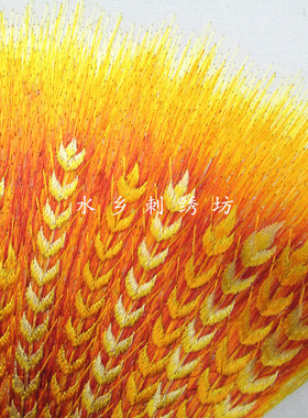 水乡刺绣坊精品丝线挂画高端大气