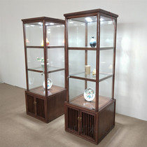New Chinese antique porcelain display cabinet Process sample display case Jewelry Jewelry Cabinet Glass Light Boutique Container