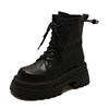 Earl Cat thick-soled Martin boots lace-up women's boots 2026 spring and summer new slimming and taller fashionable sweet and cool versatile short boots