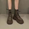 Earl Cat thick-soled Martin boots lace-up women's boots 2026 spring and summer new slimming and taller fashionable sweet and cool versatile short boots