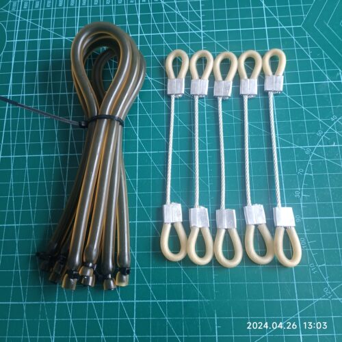 40连发威龙复合弓钢丝弦粗度2.5mm加强皮筋3070皮筋组大力量皮筋 - 图2