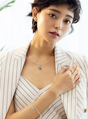 原创s925纯银螺旋纹女项链项圈