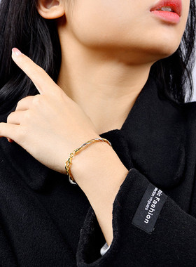 意大利进口925纯银三色彩银手环