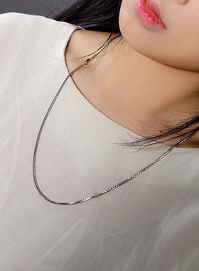 s925纯银配链女百搭2m吊坠银链