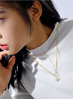 百搭超闪925纯银配链女 2.5m满天星银链子时尚颈链长款毛衣链