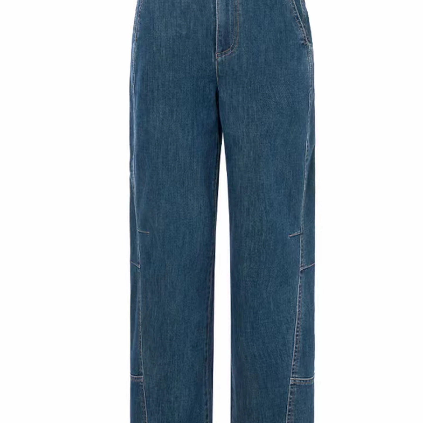 阿玛施女装商场同款2025新款直筒牛仔裤宽松弯刀裤休闲长裤510032 - 图3