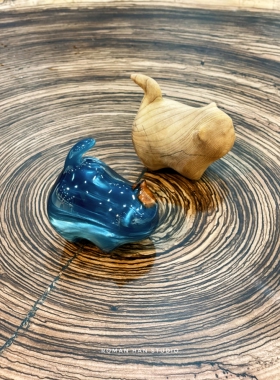 北欧创意绿色手工树脂小猫摆件工艺品家居招财猫桌面装饰品爆款