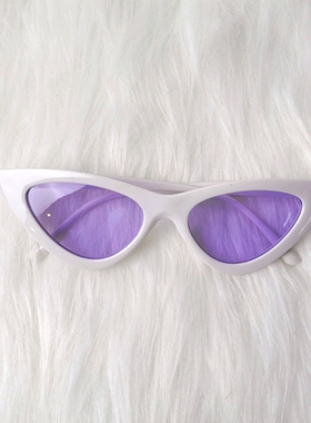 紫色系复古朋克土酷蹦迪太阳眼镜