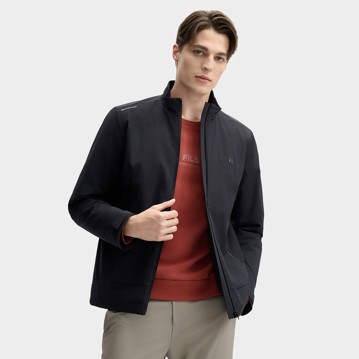 Fila/斐乐冬季新款男子户外时尚百搭休闲运动保暖棉服F11M513902F,淘宝优惠券,粉丝福利购,淘宝优惠卷