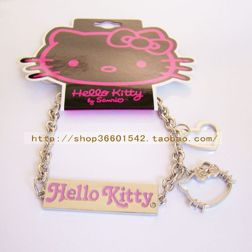 【正品】三丽鸥 hello kitty凯迪猫 KT凯蒂猫牌手链饰品 - 图2