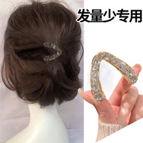 Pince à pince petit nombre de cheveux petit nombre de cheveux convenant pour une courte période de cheveux Période Remain cheveux fixes tête de pince décorée avec une épingle à cheveux