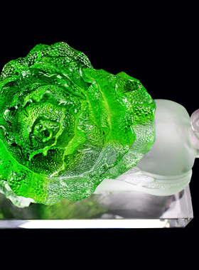 内项中秋节古法琉璃招财白菜摆件工艺品装饰乔迁新居店铺开业礼品