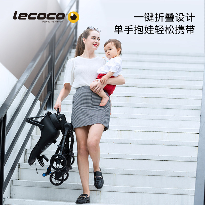 lecoco乐卡儿童溜娃神器轻便三轮车 lecoco三轮车