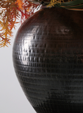 鲲屿新中式仿真岛台花艺摆件