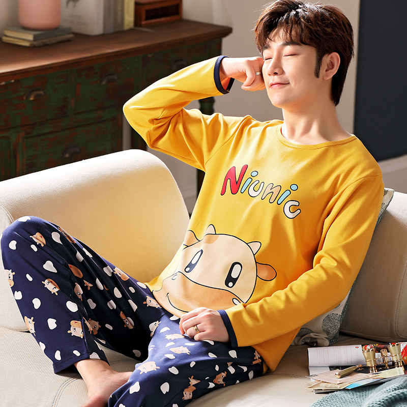 秋纯棉长袖春秋季卡通青少年睡衣 岁语服饰睡衣/家居服套装