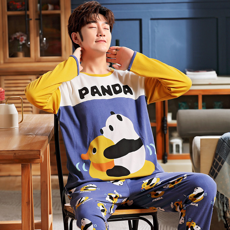 秋纯棉长袖春秋季卡通青少年睡衣 岁语服饰睡衣/家居服套装